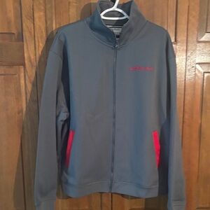 Disney Men's Gray 40th Anniversary Jacket with Red Accents